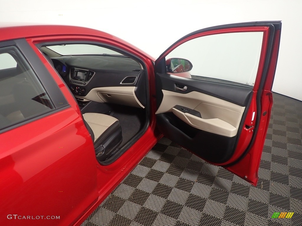 2020 Accent SE - Pomegranate Red / Beige photo #37