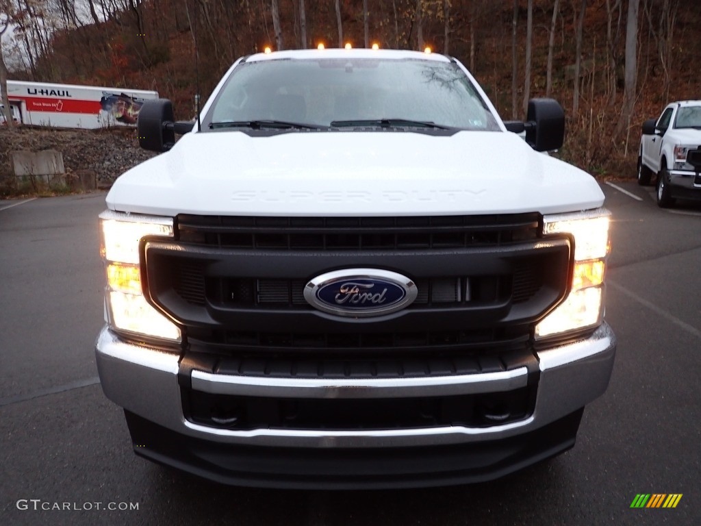 2022 F350 Super Duty XL SuperCab 4x4 - Oxford White / Medium Earth Gray photo #7