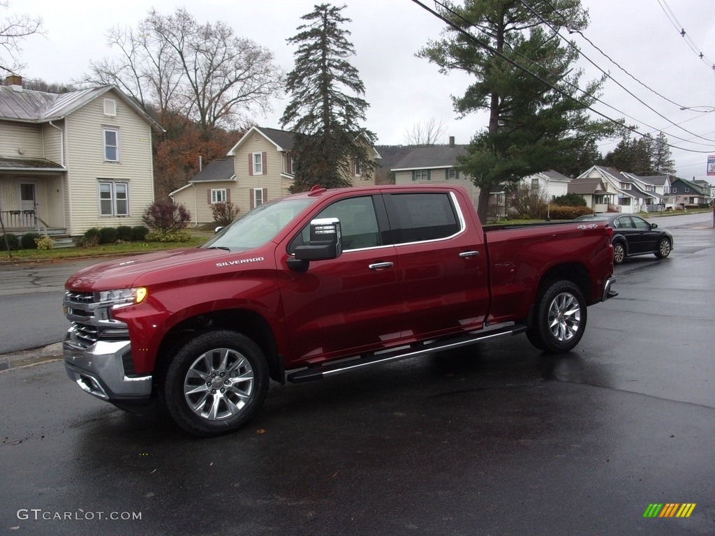 2022 Silverado 1500 Limited LTZ Crew Cab 4x4 - Cherry Red Tintcoat / Gideon/­Very Dark Atmosphere photo #1