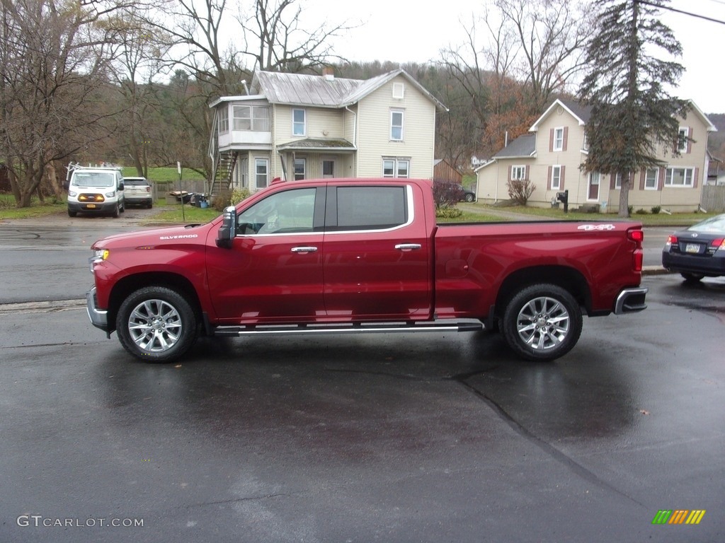 2022 Silverado 1500 Limited LTZ Crew Cab 4x4 - Cherry Red Tintcoat / Gideon/­Very Dark Atmosphere photo #7