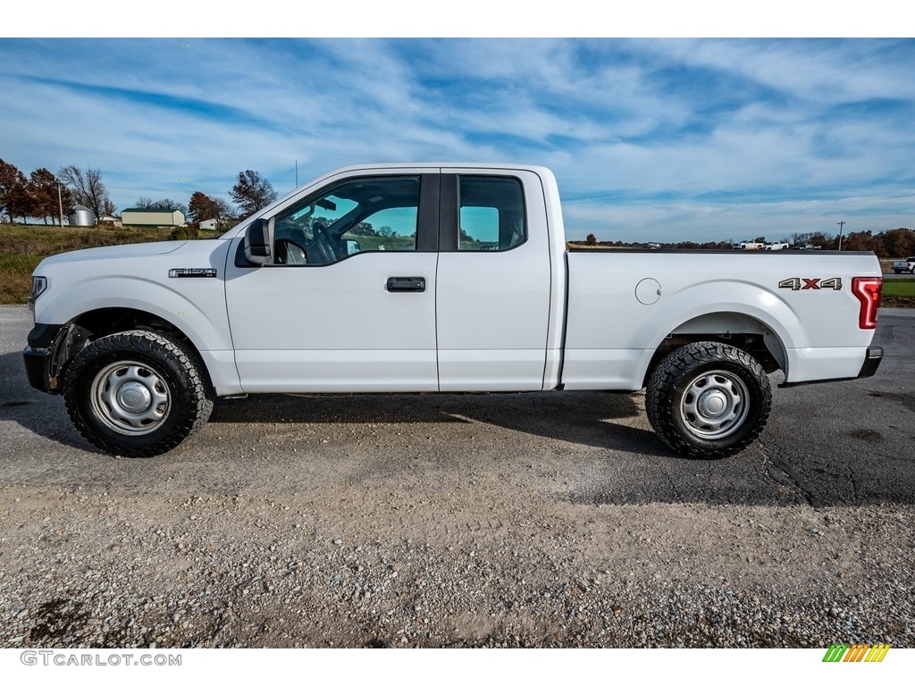 2016 F150 Lariat SuperCab 4x4 - Oxford White / Medium Earth Gray photo #7