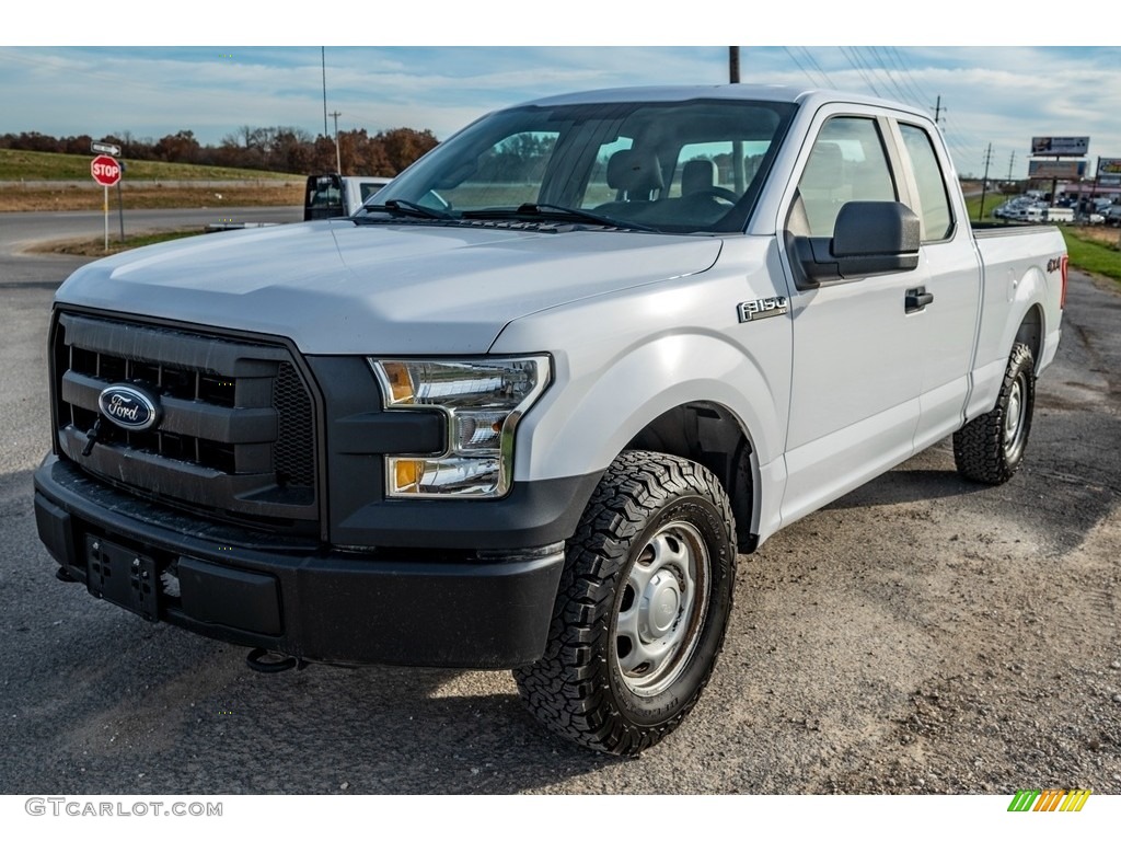 2016 F150 Lariat SuperCab 4x4 - Oxford White / Medium Earth Gray photo #8