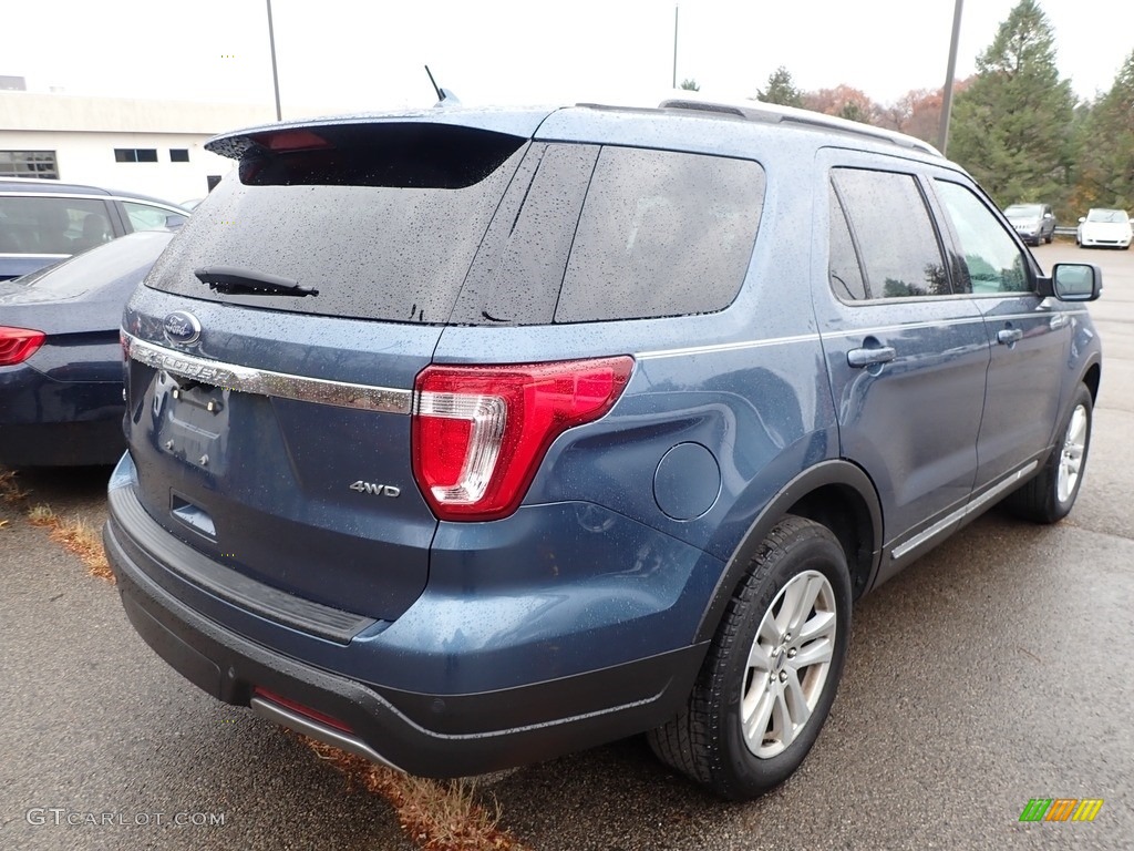 2019 Explorer XLT 4WD - Blue Metallic / Medium Black photo #3