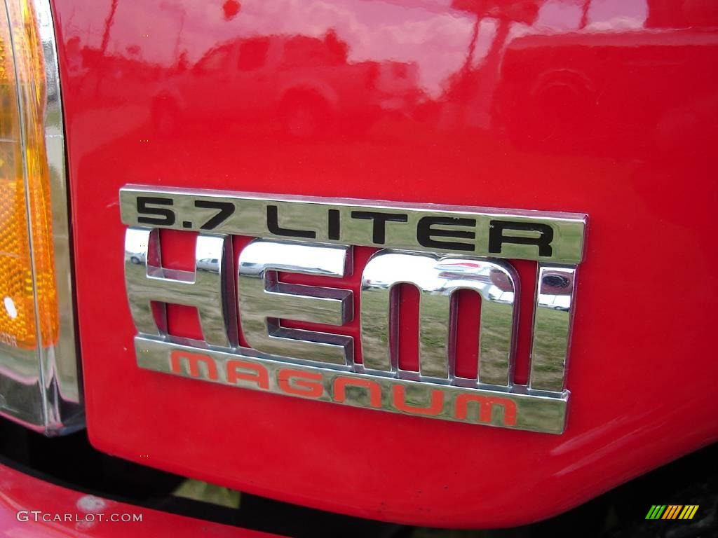 2004 Ram 1500 SLT Regular Cab 4x4 - Flame Red / Dark Slate Gray photo #31