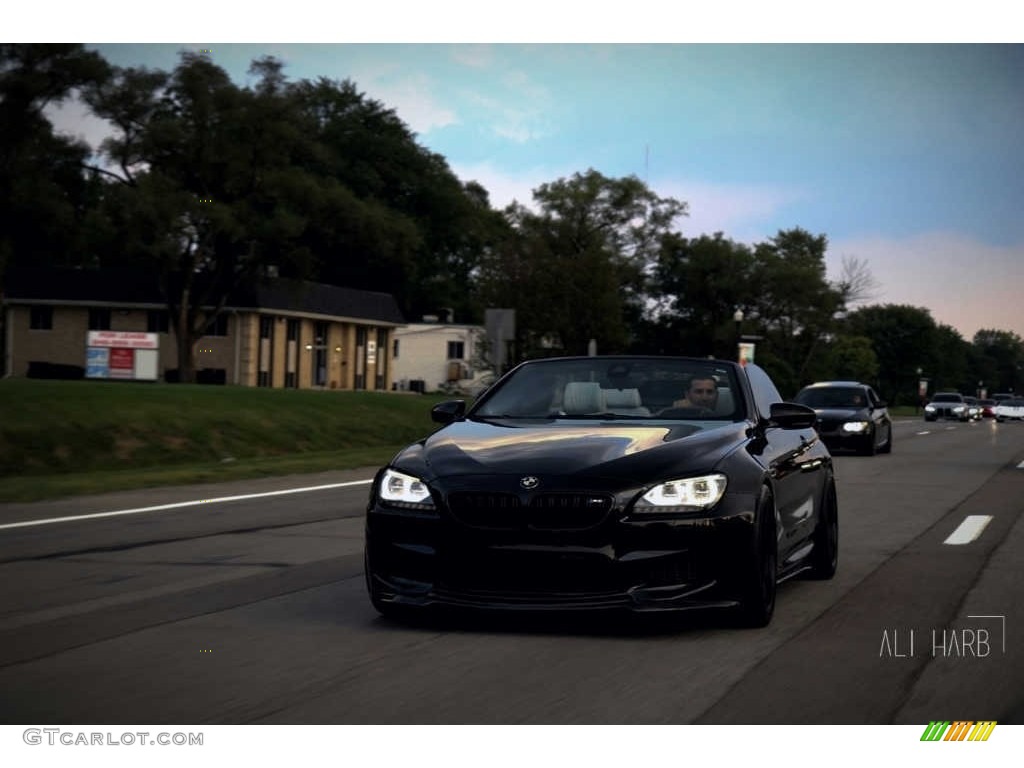 2013 M6 Convertible - Black Sapphire Metallic / Silverstone II photo #1