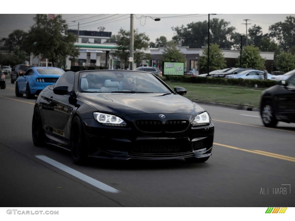 2013 M6 Convertible - Black Sapphire Metallic / Silverstone II photo #6