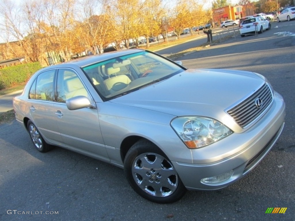 2002 LS 430 - Millennium Silver Metallic / Ecru Beige photo #3
