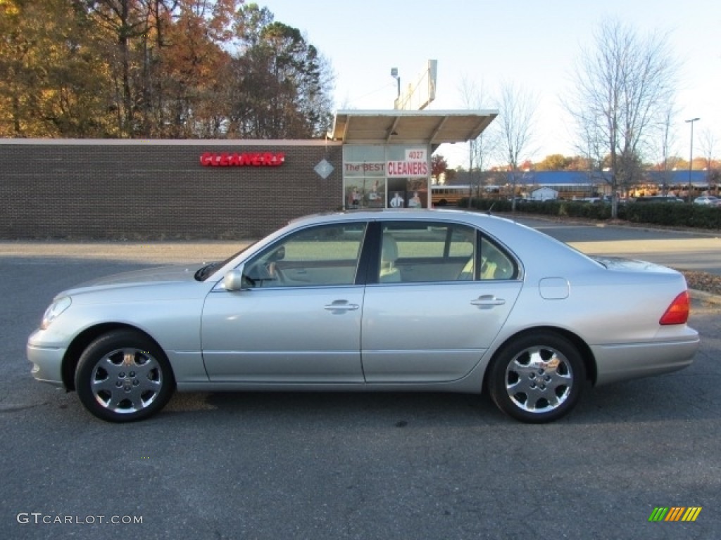 2002 LS 430 - Millennium Silver Metallic / Ecru Beige photo #7