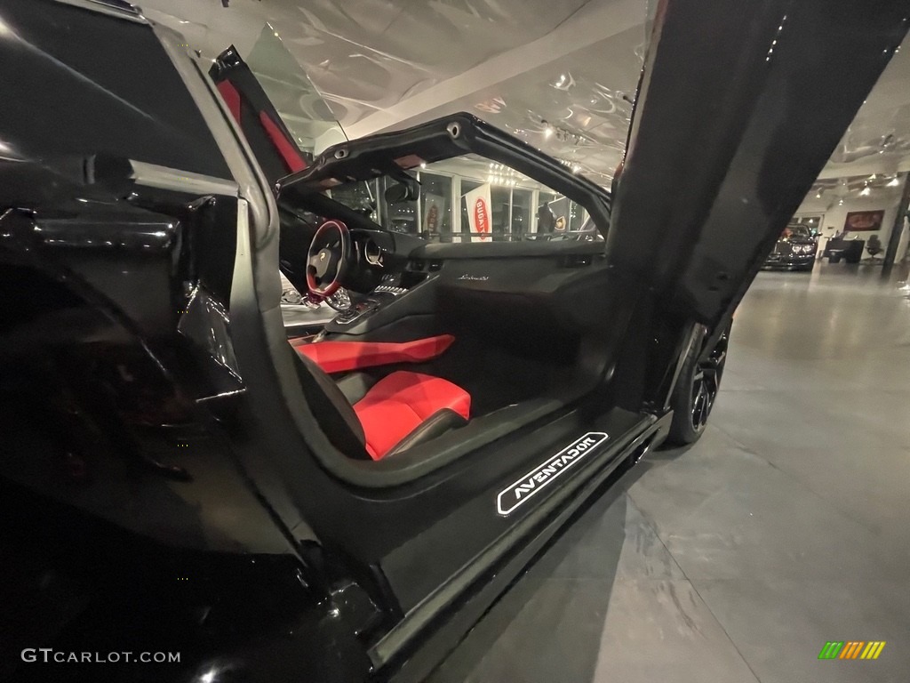Arancio Dryope/Nero Ade Interior 2016 Lamborghini Aventador LP700-4 Photo #143270046