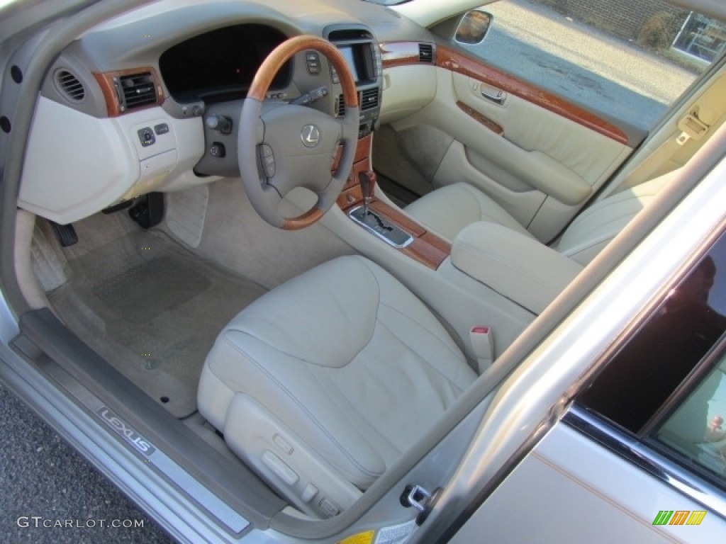 2002 LS 430 - Millennium Silver Metallic / Ecru Beige photo #16