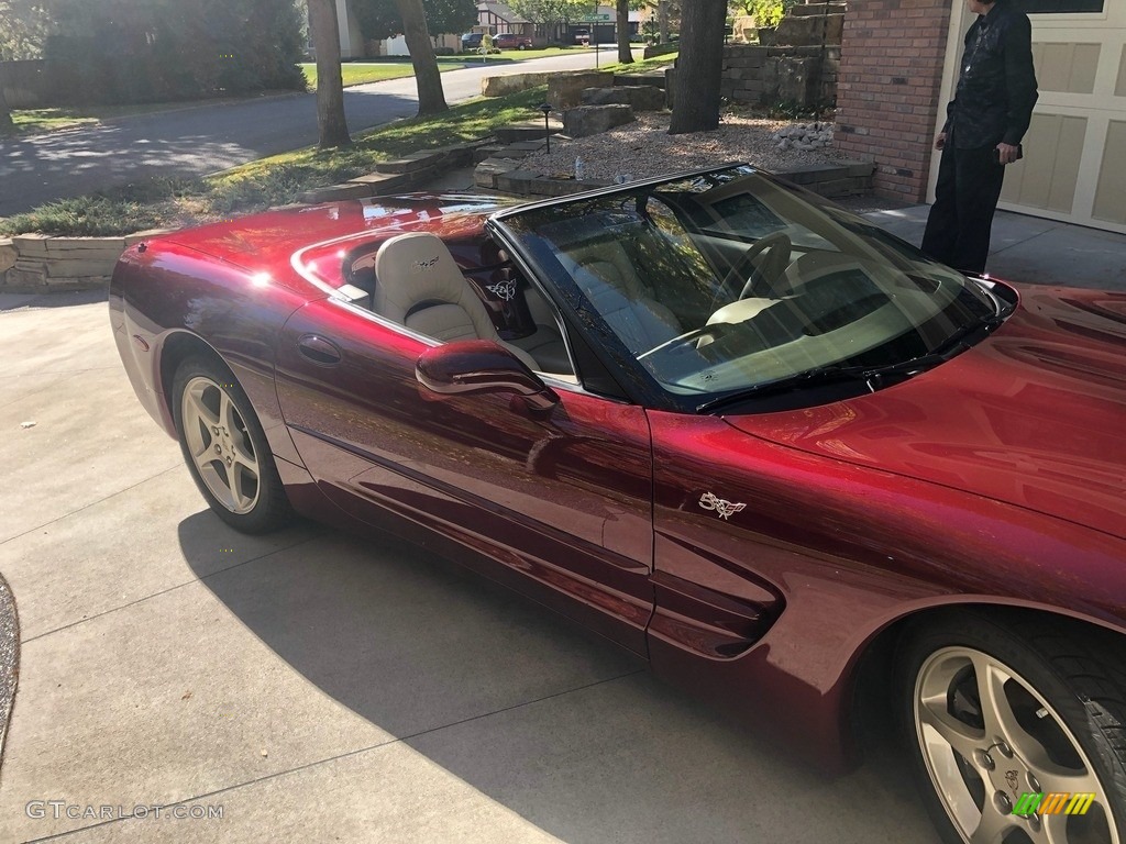 2003 Corvette Convertible - 50th Anniversary Red / Shale photo #1