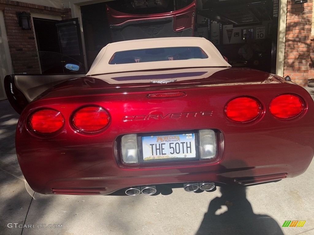 2003 Corvette Convertible - 50th Anniversary Red / Shale photo #14