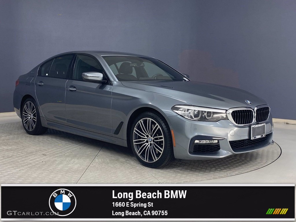 2018 5 Series 530e iPerfomance Sedan - Mediterranean Blue Metallic / Black photo #1