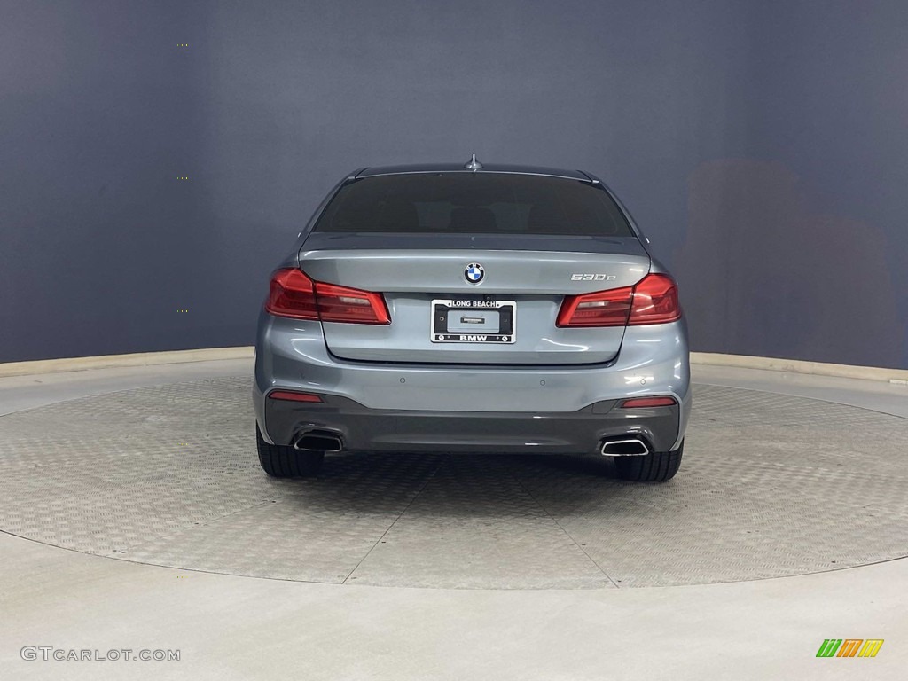 2018 5 Series 530e iPerfomance Sedan - Mediterranean Blue Metallic / Black photo #4