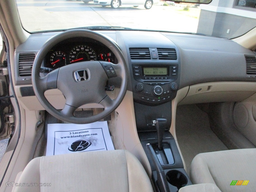 2005 Accord LX Sedan - Desert Mist Metallic / Ivory photo #7