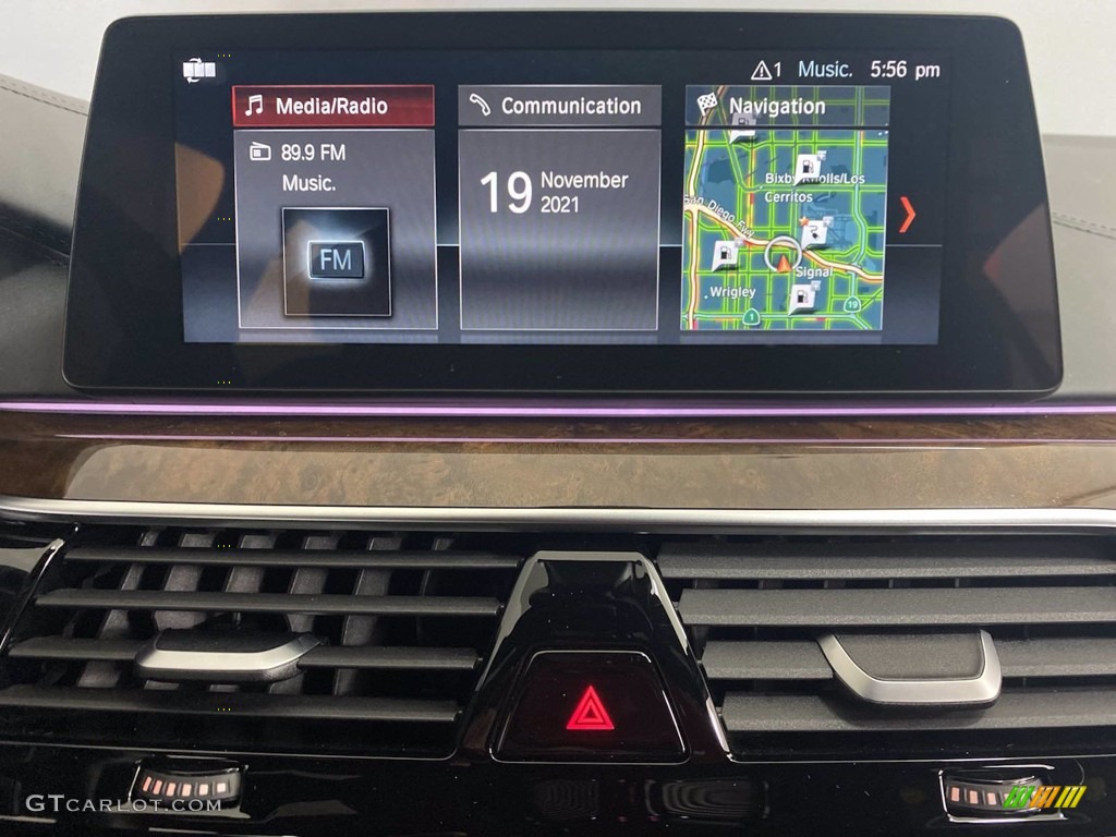 2018 5 Series 530e iPerfomance Sedan - Mediterranean Blue Metallic / Black photo #22