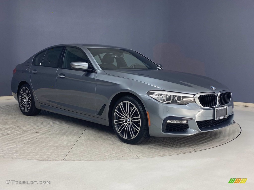 2018 5 Series 530e iPerfomance Sedan - Mediterranean Blue Metallic / Black photo #38