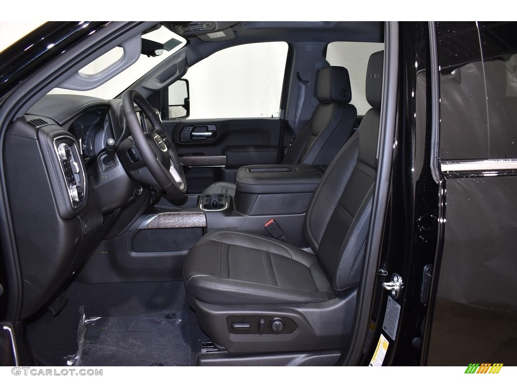 Jet Black Interior 2022 GMC Sierra 2500HD Denali Crew Cab 4WD Photo #143274444