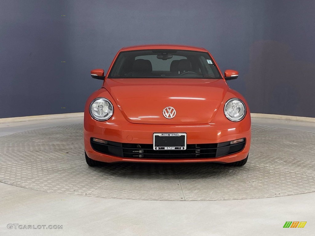 2016 Beetle 1.8T SE - Habanero Orange Metallic / Black photo #2