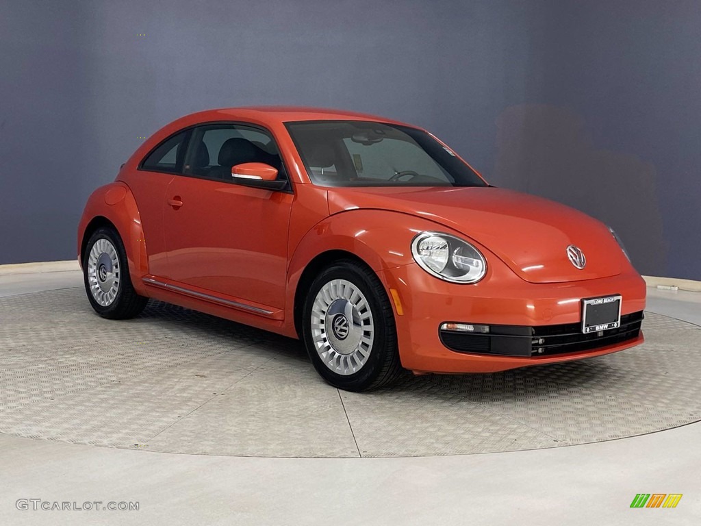 Habanero Orange Metallic 2016 Volkswagen Beetle 1.8T SE Exterior Photo #143275384