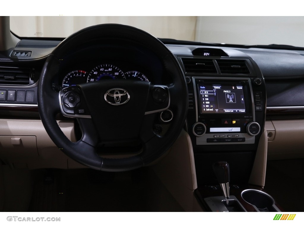 2014 Camry XLE - Attitude Black Metallic / Ivory photo #6