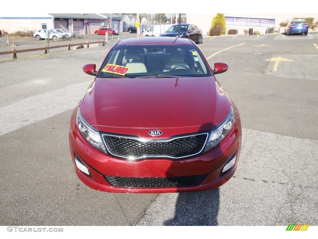 2014 Optima LX - Remington Red / Beige photo #2