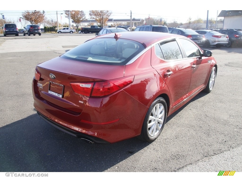 2014 Optima LX - Remington Red / Beige photo #5