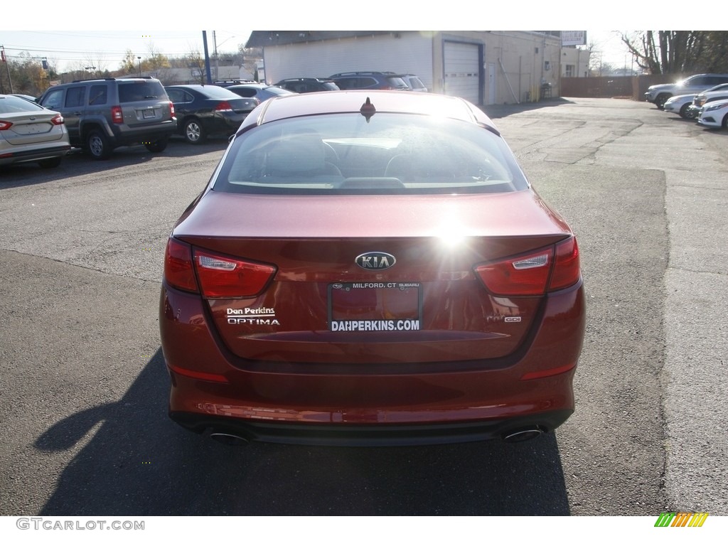 2014 Optima LX - Remington Red / Beige photo #6