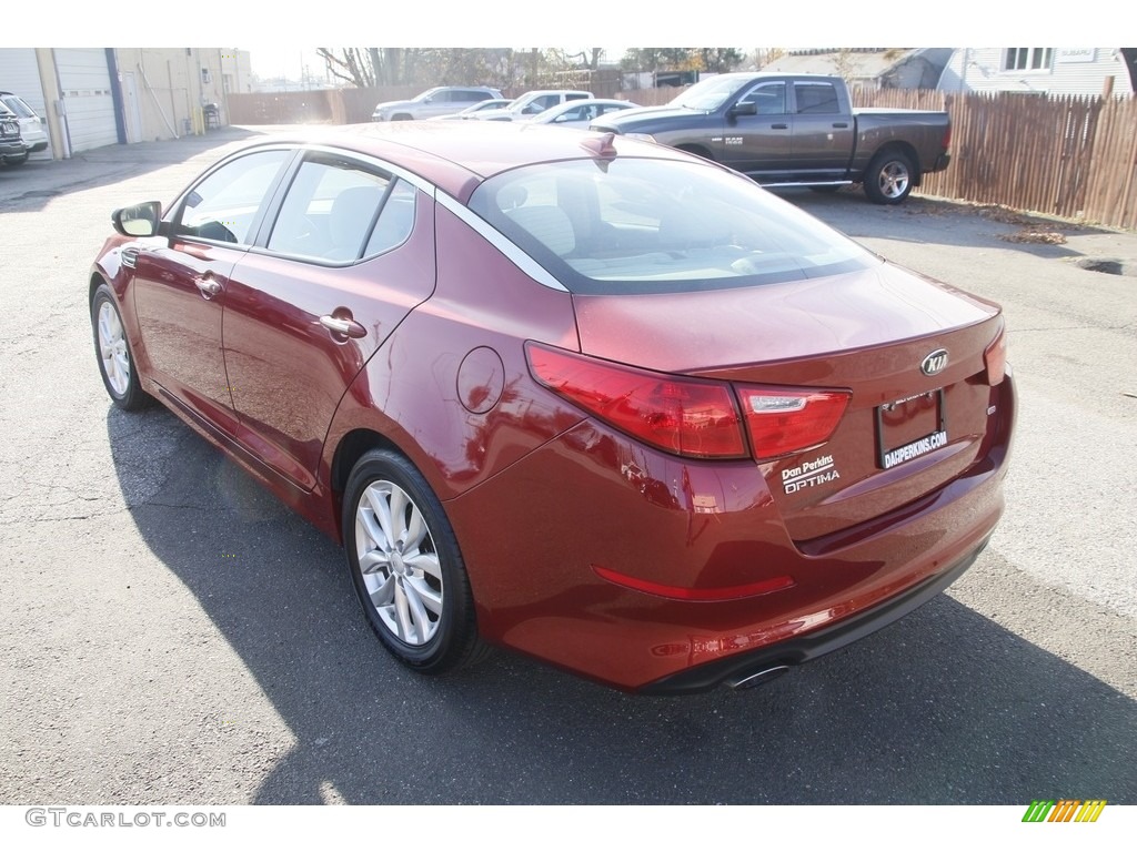 2014 Optima LX - Remington Red / Beige photo #7