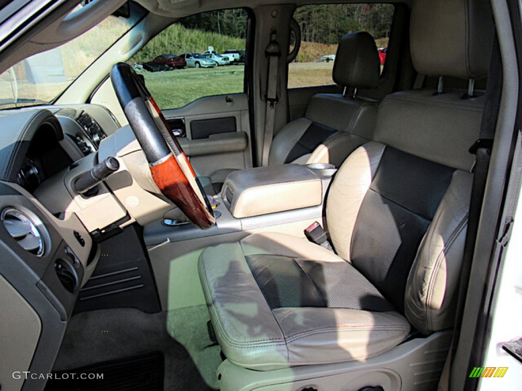 2008 F150 Limited SuperCrew 4x4 - White Sand Tri-Coat / Tan photo #3