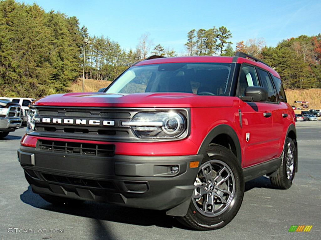Rapid Red Metallic 2021 Ford Bronco Sport Big Bend 4x4 Exterior Photo #143278475