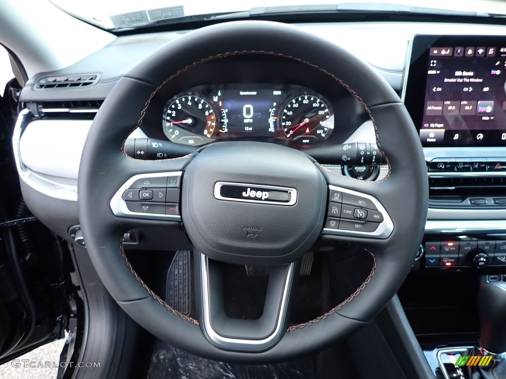 2022 Jeep Compass Limited 4x4 Black Steering Wheel Photo #143278583