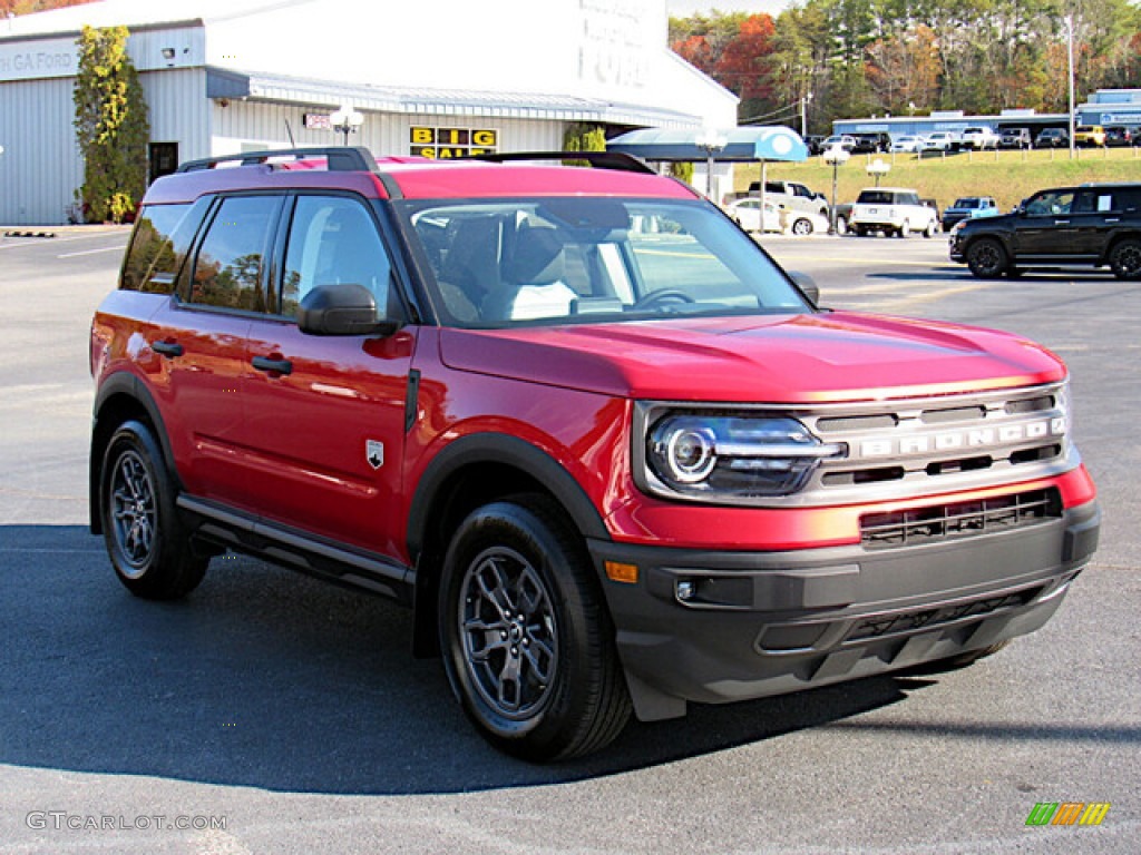 Rapid Red Metallic 2021 Ford Bronco Sport Big Bend 4x4 Exterior Photo #143278607