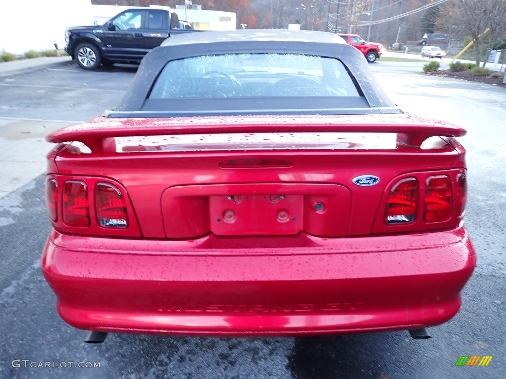1998 Mustang GT Convertible - Laser Red / Black photo #3