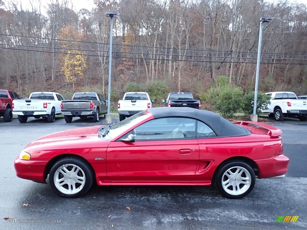 1998 Mustang GT Convertible - Laser Red / Black photo #6
