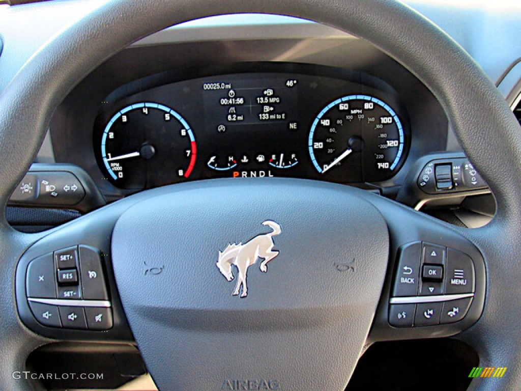 2021 Ford Bronco Sport Big Bend 4x4 Ebony Steering Wheel Photo #143278811
