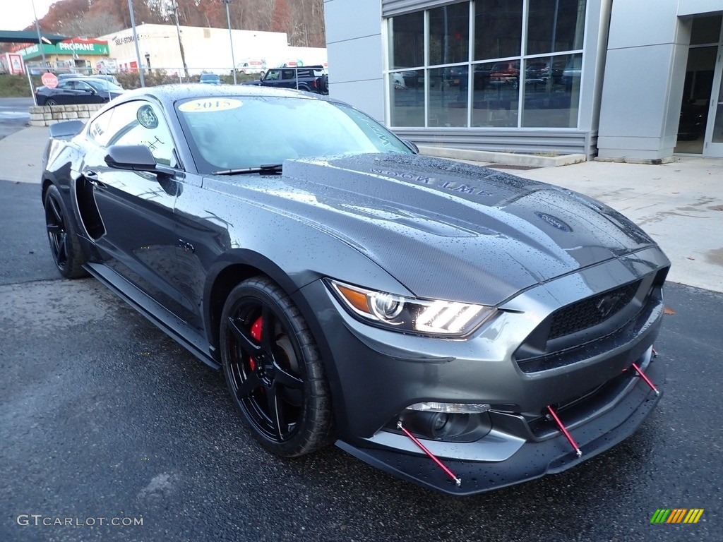 2015 Mustang GT Premium Coupe - Magnetic Metallic / Ceramic photo #9