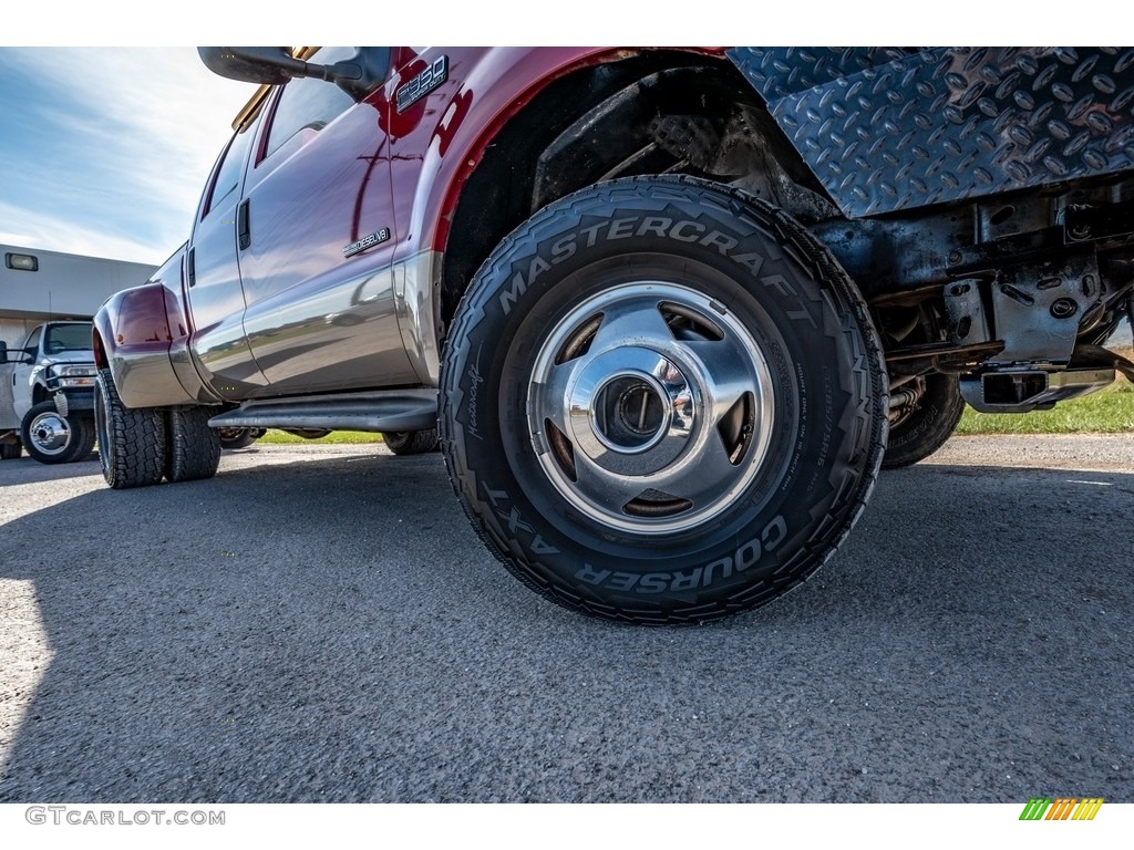 2003 F350 Super Duty Lariat Crew Cab 4x4 Dually - Toreador Red Metallic / Medium Parchment photo #2