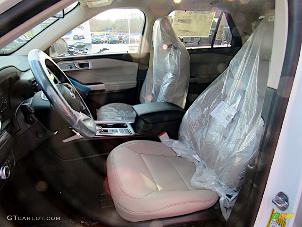 2021 Explorer Limited - Star White Metallic Tri-Coat / Sandstone photo #3