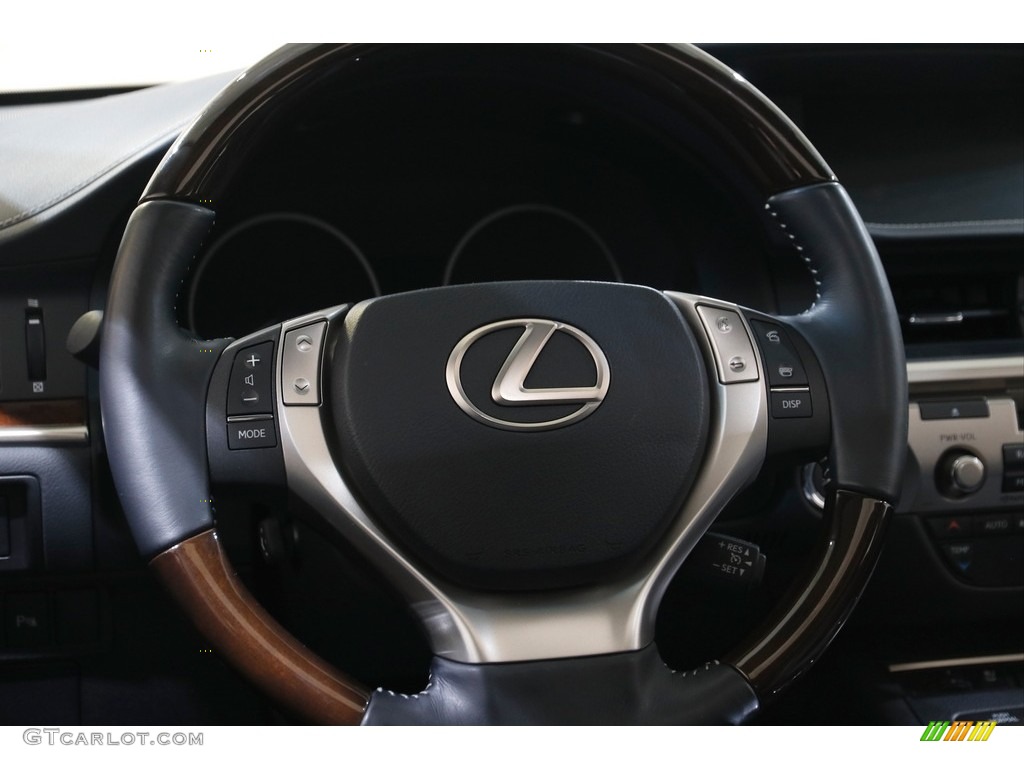 2015 Lexus ES 350 Sedan Black Steering Wheel Photo #143280474