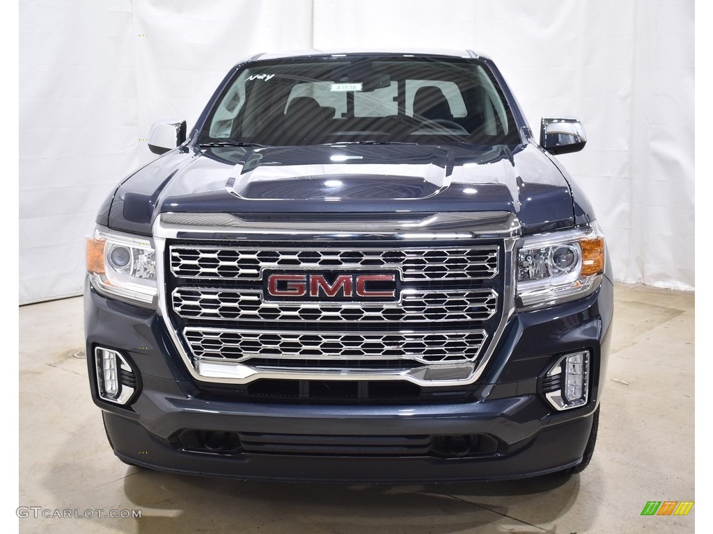 2022 Canyon Denali Crew Cab 4WD - Hunter Metallic / Cocoa/­Dark Atmosphere photo #4