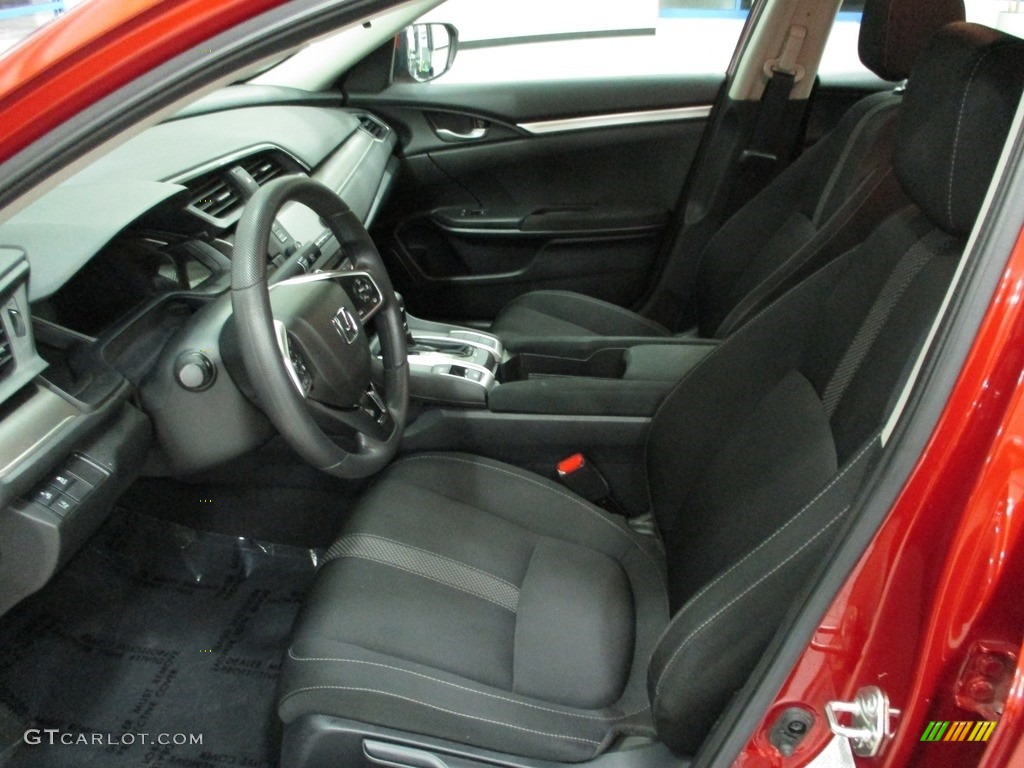 2020 Civic LX Sedan - Molten Lava Pearl / Black photo #27