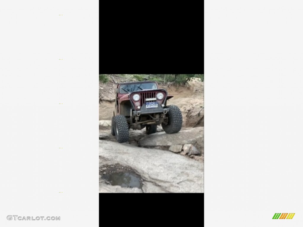 1978 CJ7 4x4 - Firecracker Red / Black photo #8