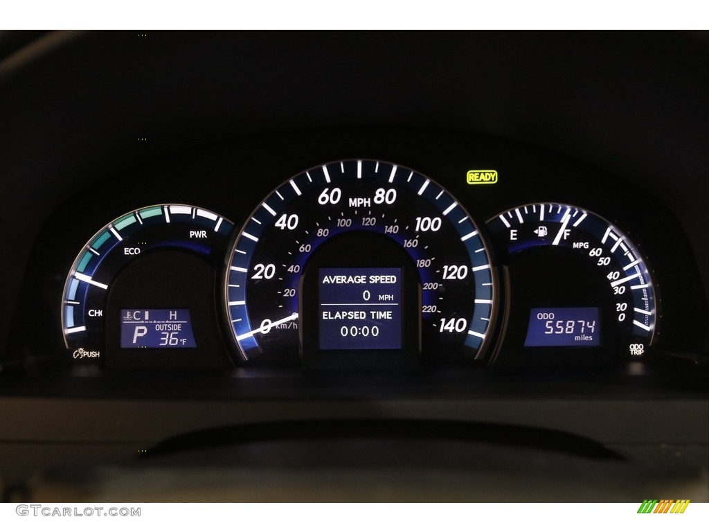 2012 Camry Hybrid XLE - Cypress Green Pearl / Ivory photo #8