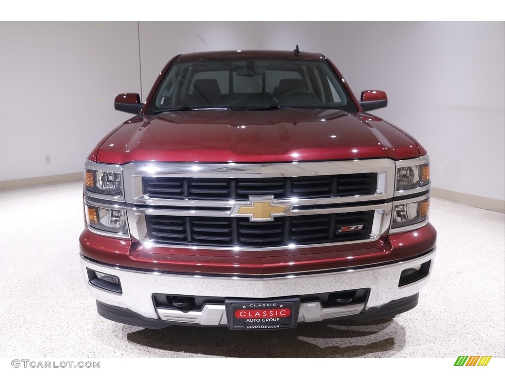 2015 Silverado 1500 LT Z71 Double Cab 4x4 - Deep Ruby Metallic / Jet Black photo #2