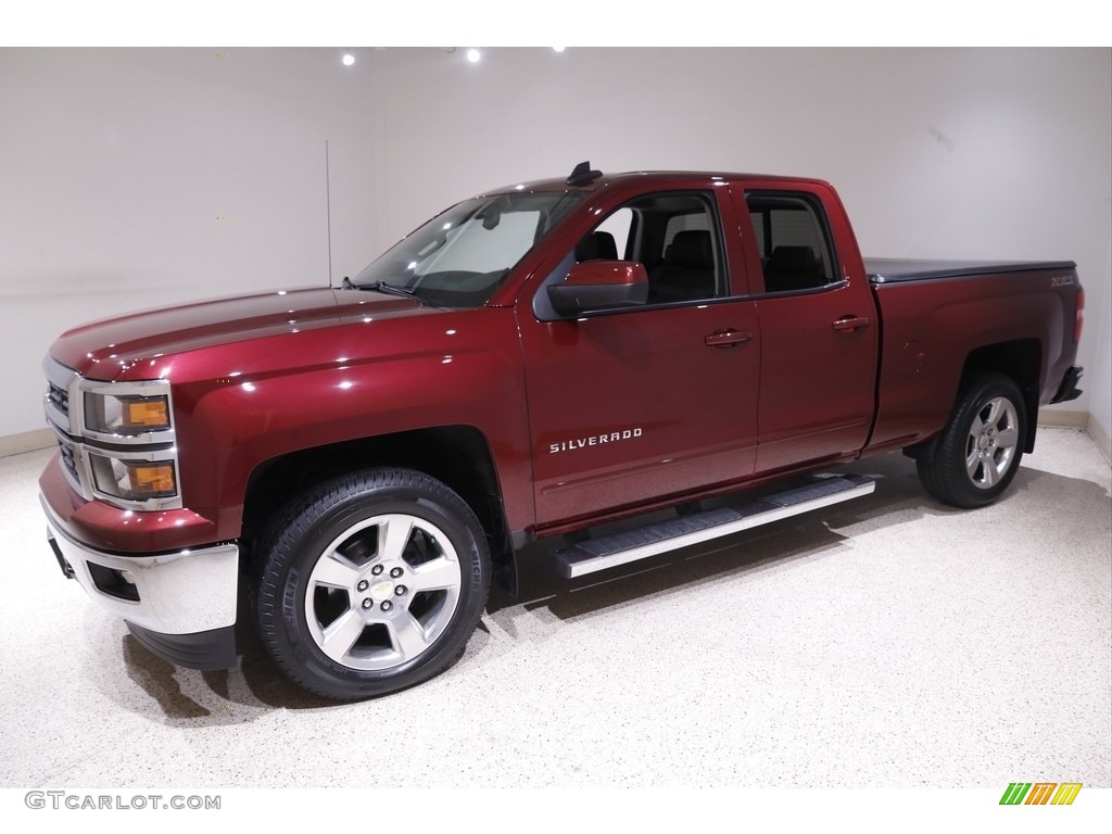 2015 Silverado 1500 LT Z71 Double Cab 4x4 - Deep Ruby Metallic / Jet Black photo #3