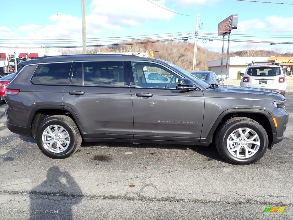 2021 Grand Cherokee L Limited 4x4 - Baltic Gray Metallic / Global Black/Wicker Beige photo #7