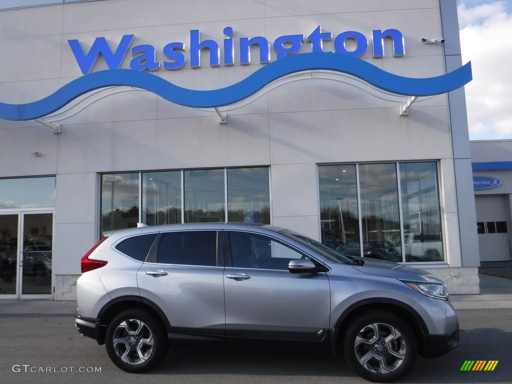 2018 CR-V EX-L AWD - Lunar Silver Metallic / Black photo #2