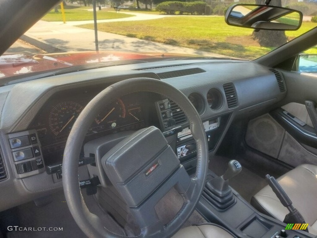 1985 Nissan 300ZX Turbo Coupe Tan Dashboard Photo #143291631