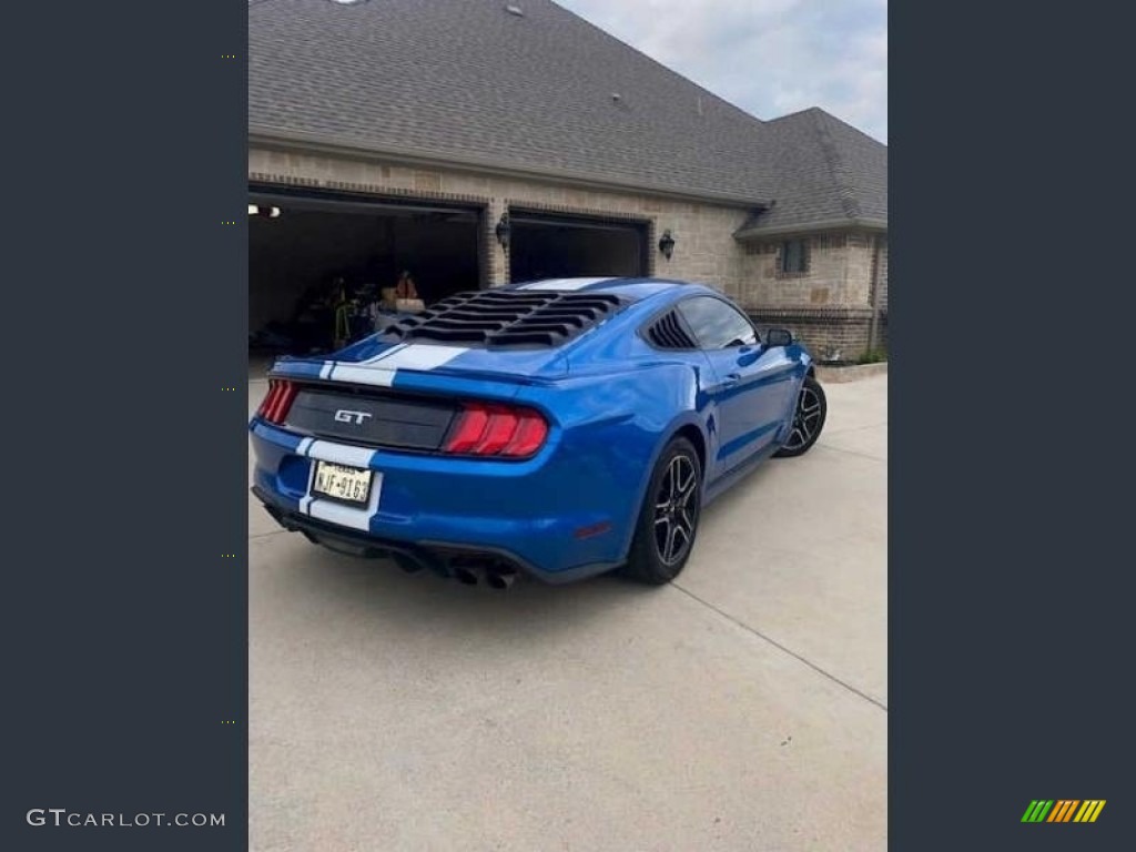 2020 Mustang GT Fastback - Velocity Blue / Ceramic photo #10